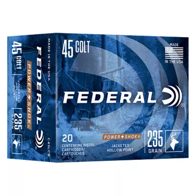 Federal C45LCB Power-Shok 45Colt 235gr Jacketed Hollow Point 20 Per Box/10 Case