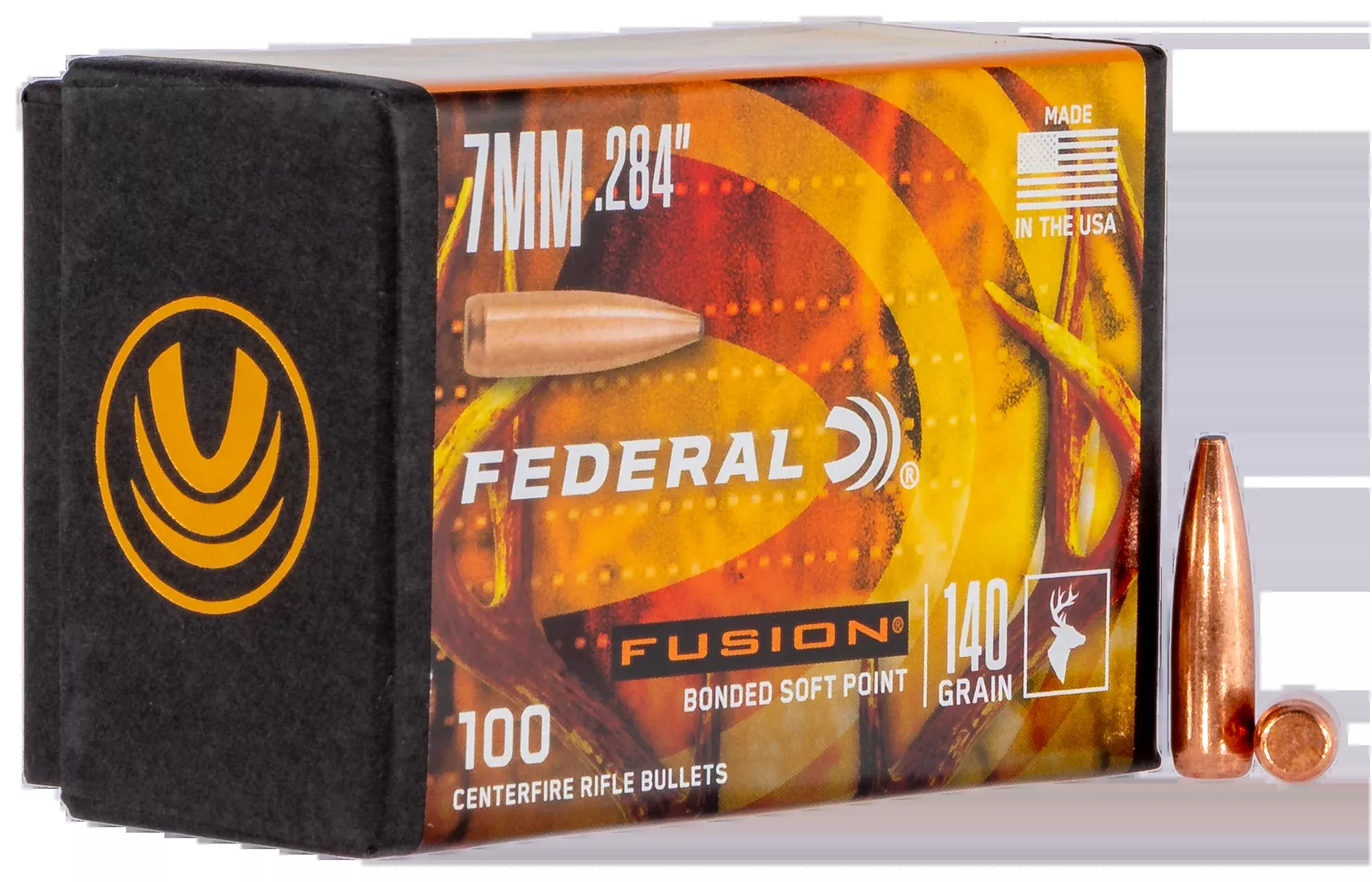 Federal Fusion Component, Fed Fb284f1 Bull .284 140fus 100/4
