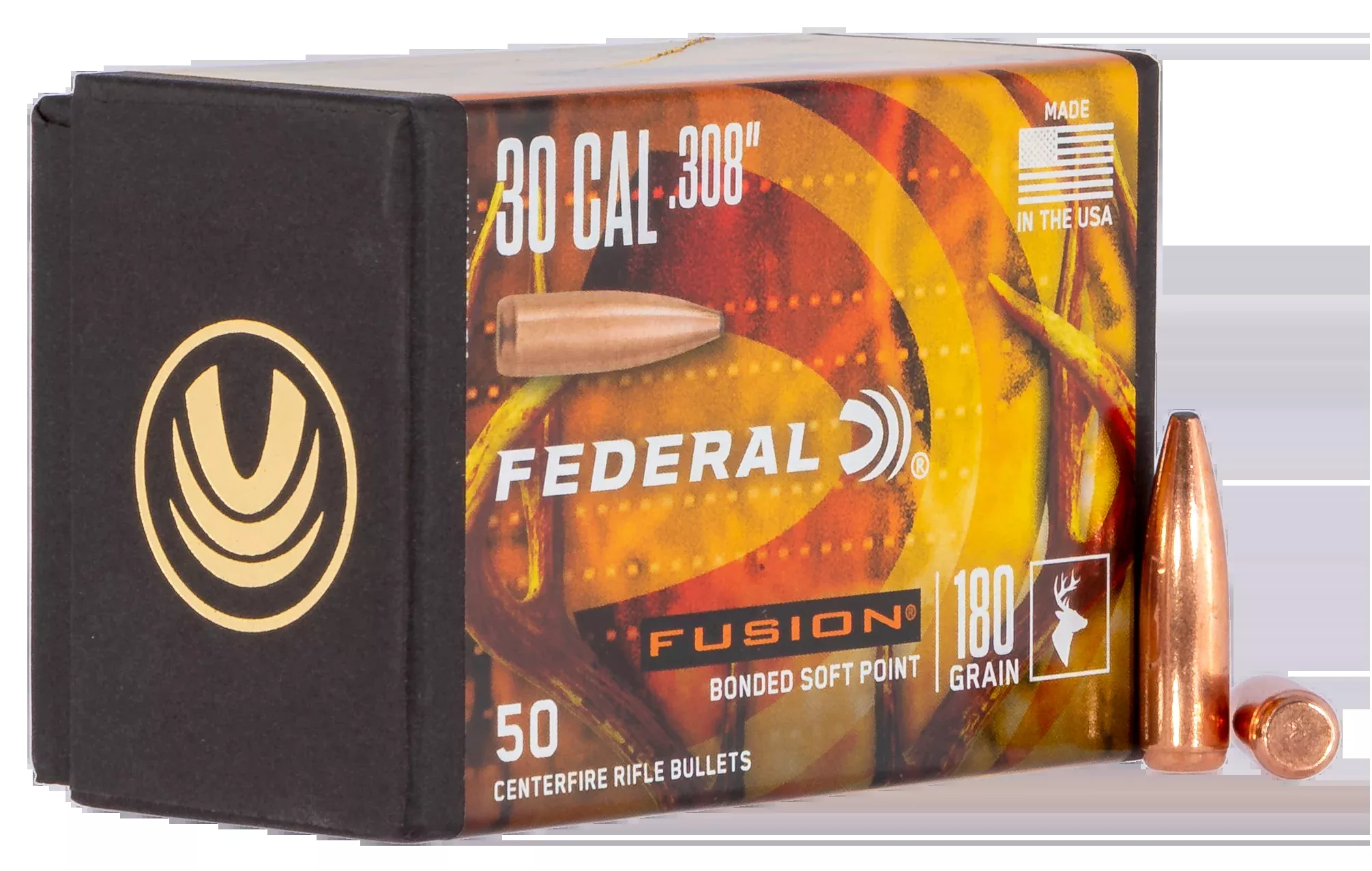 Federal Fusion Component, Fed Fb308f4 Bull .308 180fus50/4