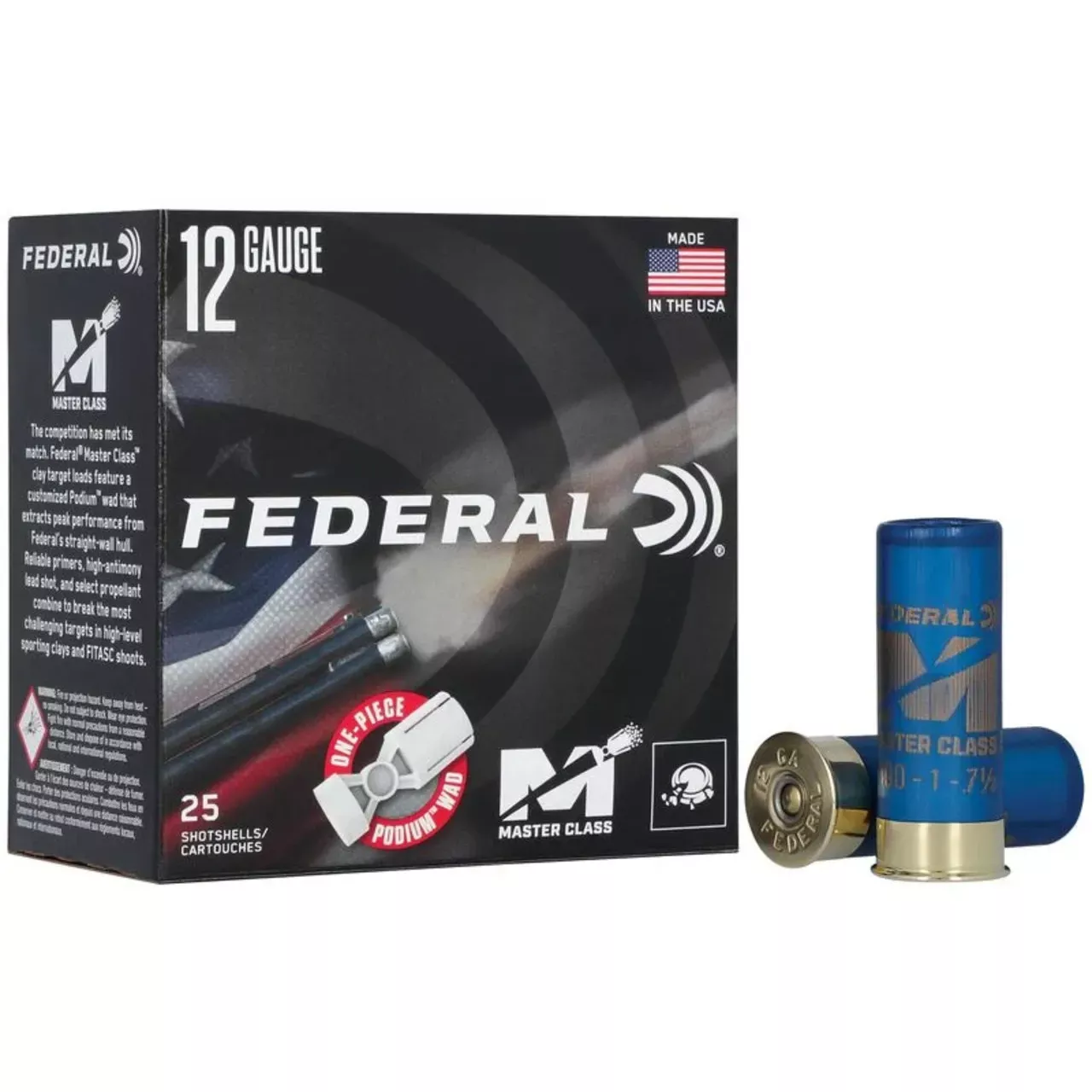 Federal Master Class 12 Gauge 2 3/4" 1 oz. 8 Shot 25 Rounds