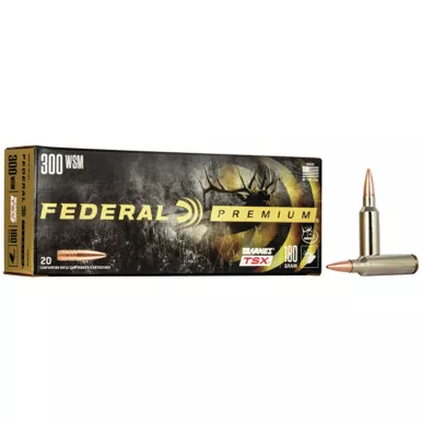 Federal P300WSMF Premium 300WSM 180gr Barnes TSX 20 Per Box/10 Case