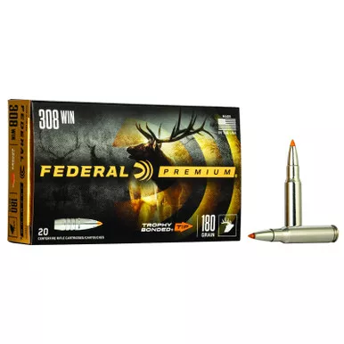 Federal P308TT1 Premium 308Win 180gr Trophy Bonded Tip 20 Per Box/10 Case