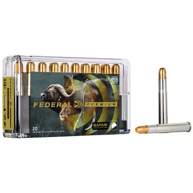 Federal P470T2 Premium Safari Cape-Shok 470NitroExpress 500gr Trophy Bonded Sledgehammer Solid 20 Per Box/10 Case