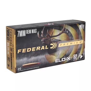 Federal P7RELDX1 Premium ELD-X 7mmRemMag 162gr 20 Per Box/10 Case