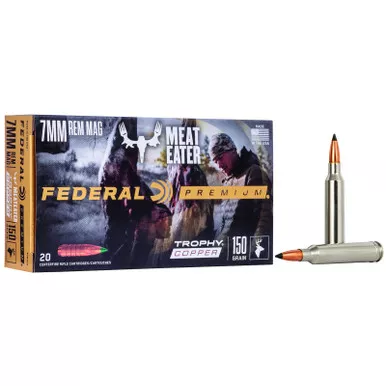 Federal P7RTC3 Premium 7mmRemMag 150gr Trophy Copper 20 Per Box/10 Case