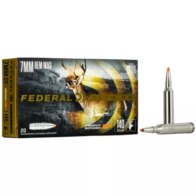 Federal P7RTT2 Premium 7mmRemMag 140gr Trophy Bonded Tip 20 Per Box/10 Case