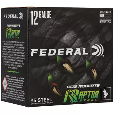 Federal RRS1383 Rob Roberts Raptor 12Gauge 3" 1 3/8oz 3Shot 25 Per Box/10 Case