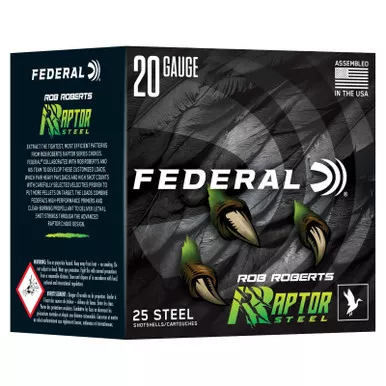 Federal RRS2094 Rob Roberts Raptor 20Gauge 3" 1oz 4Shot 25 Per Box/10 Case