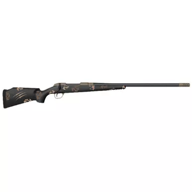 Fierce Firearms FCTRG7MMBC20BS CT Rage Full Size 7mm BC 3+1 20″ Black Carbon Fiber Match Grade Threaded Barrel, Black Cerakote Drilled & Tapped Titanium Receiver, Monte Carlo Carbon Fiber Stock