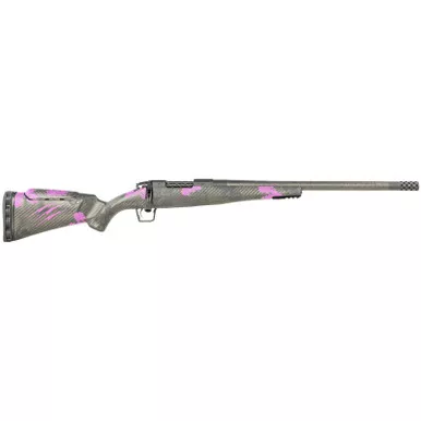 Fierce Firearms ROGM65CM20BP Mini Rogue 6.5 Creedmoor 4+1 20" Hand Lapped/Match Grade Barrel, Black Cerakote Steel Receiver, Purple Camo Mini Rogue w/Adj Comb & Picatinny Rail Carbon Fiber Stock