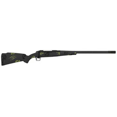 Fierce Firearms TROG300PRC24BF CT Rogue 300 PRC 3+1 24" Carbon Fiber Threaded Barrel, Black Cerakote Titanium Receiver, Picatinny Rail Forend, Forest Camo Fixed Carbon Fiber Stock, Right Hand