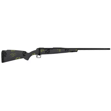 Fierce Firearms TWROG280AI24BF Twisted Rage 280 Ackley Improved 24" Armour Lube Black Steel Threaded Barrel, Drilled & Tapped Steel Receiver, LR Negative Comb Forest Camo Carbon Fiber Stock