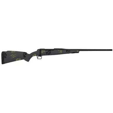 Fierce Firearms TWROG300WIN24BF Twisted Rogue 300 Win 24" Armour Lube Black Steel Threaded Barrel, Drilled & Tapped Steel Receiver, LR Negative Comb Forest Camo Carbon Fiber Stock