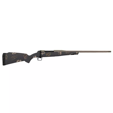 Fierce Firearms TWROG65CM18BRS Twisted Rogue 6.5 Creedmoor 18" Smoked Bronze Cerakote Steel Threaded Barrel, Drilled & Tapped Steel Receiver, LR Negative Comb Sonora Ambush Camo Carbon Fiber Stock