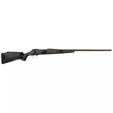Fierce Firearms TWTROG300PRC20BT Twisted TI Rogue 300 PRC 20" Black Cerakote Steel Threaded Barrel, Black Cerakote Drilled & Tapped Titanium Receiver, LR Negative Comb Trophy Camo Carbon Fiber Stock