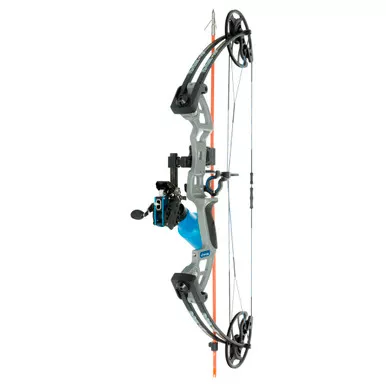 Fin-Finder 1601195 F-31 Bowfishing RTF Package with Winch Pro Reel, Grey, Right Hand