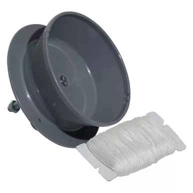 Fin-Finder 45377 Bowfishing Drum Reel, Grey