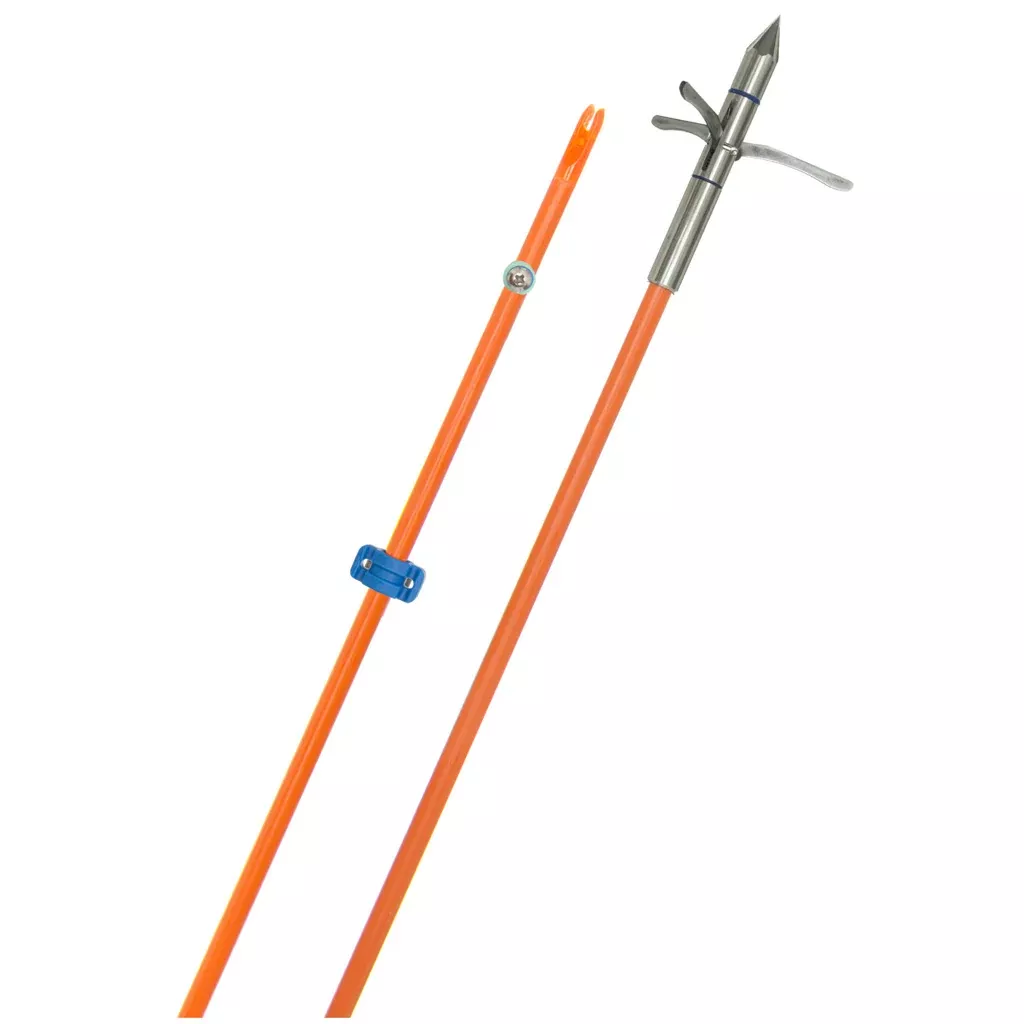 Fin Finder Raider Pro Bowfishing Arrow Orange W/ Kraken 3 Barb Point