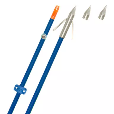 Fin-Finder Raider Pro Bowfishing Arrow with Bighead Point, Blue