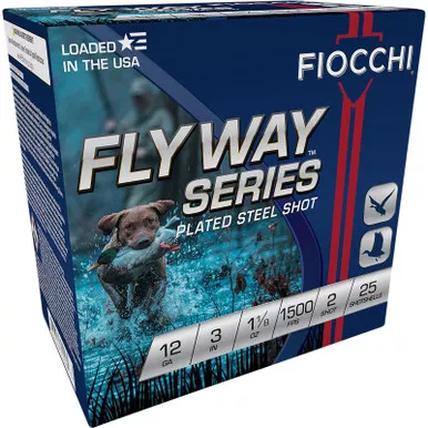 Fiocchi 123ST2 Flyway 12Gauge 3″ 1 1/8oz 2Shot 25 Per Box/10 Case