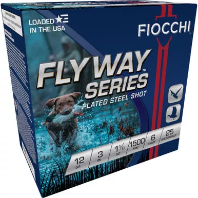 Fiocchi 123ST6 Flyway 12Gauge 3″ 1 1/8oz 6Shot 25 Per Box/10 Case