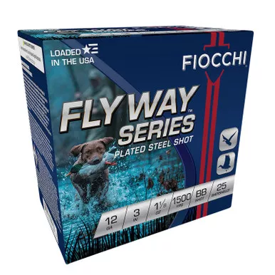 Fiocchi 123STBB Flyway 12Gauge 3″ 1 1/8oz BBShot 25 Per Box/10 Case