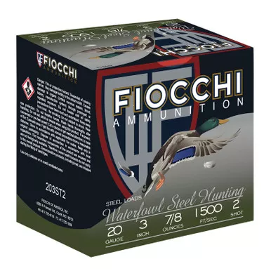 Fiocchi 203ST2 Flyway 20Gauge 3″ 7/8oz 2Shot 25 Per Box/10 Case