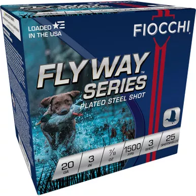 Fiocchi 203ST3 Flyway 20Gauge 3" 7/8oz 3Shot 25 Per Box/10 Case