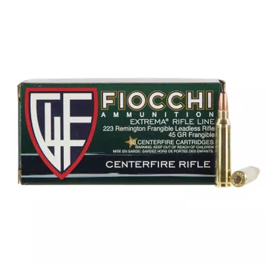 Fiocchi 223FRANG Extrema 223Rem 45gr Lead Free Frangible 50 Per Box/20 Case