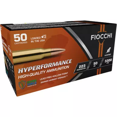 Fiocchi 223VGNT Hyperformance 223Rem 50gr Barnes Varmint Grenade 50 Per Box/10 Case