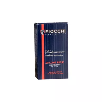 Fiocchi 22FHVCRN Field Dynamics High Velocity 22LR 40gr Copper Plated Solid Point 50 Per Box/100 Case