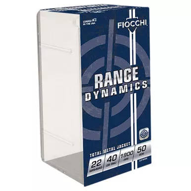 Fiocchi 22FWMC Field Dynamics Performance 22WMR 40gr Total Metal Jacket 50 Per Box/40 Case