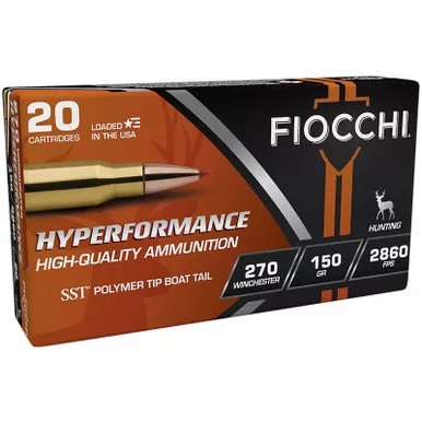 Fiocchi 270HSB Hyperformance 270Win 150gr Super Shock Tip 20 Per Box/10 Case