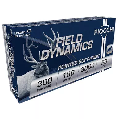 Fiocchi 300WMB Field Dynamics 300WinMag 180gr PSP Interlock BT 20 Per Box/10 Case