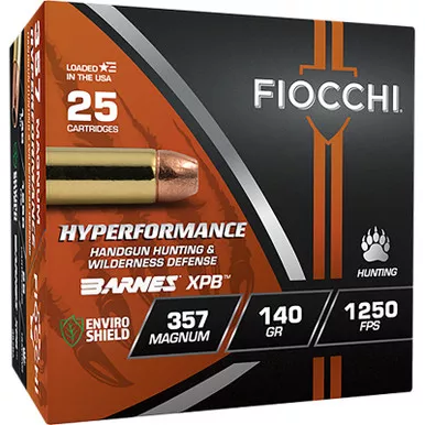 Fiocchi 357BA Hyperformance 357Mag 140gr XPB 25 Per Box/8 Case