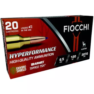 Fiocchi 65PRCTT Hyperformance 6.5PRC 120gr Barnes Tipped TSX 20 Per Box/10 Case