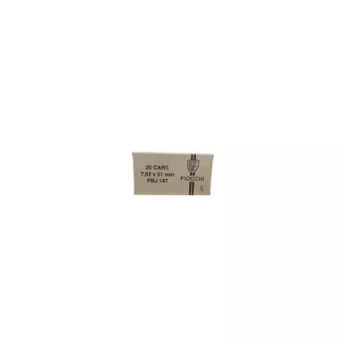 Fiocchi 762X51 308Win 123gr Full Metal Jacket 20 Per Box/20 Case