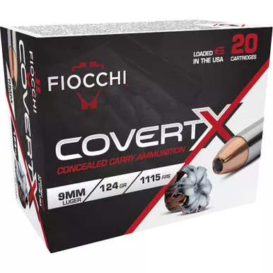 Fiocchi 9CCWB9mm Luger 124gr Jacketed Hollow Point 20 Per Box/10 Case