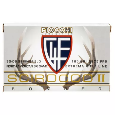 Fiocchi A3006SCA SCIROCCO BONDED Extrema 30-06Springfield 165gr Swift Scirocco II Bonded 20 Per Box/10 Case