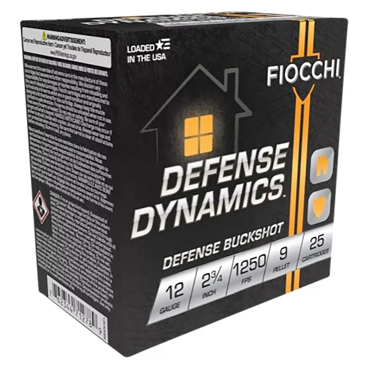 Fiocchi Defense Dynamics 12 Gauge 2.75″ #00 Buckshot – 25/Box