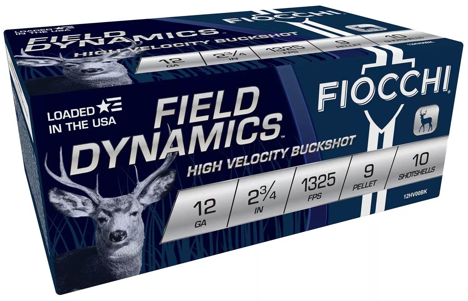 Fiocchi Field Dynamics 12 GA 2.75" 9 Pellets 00 Buck 10/Box