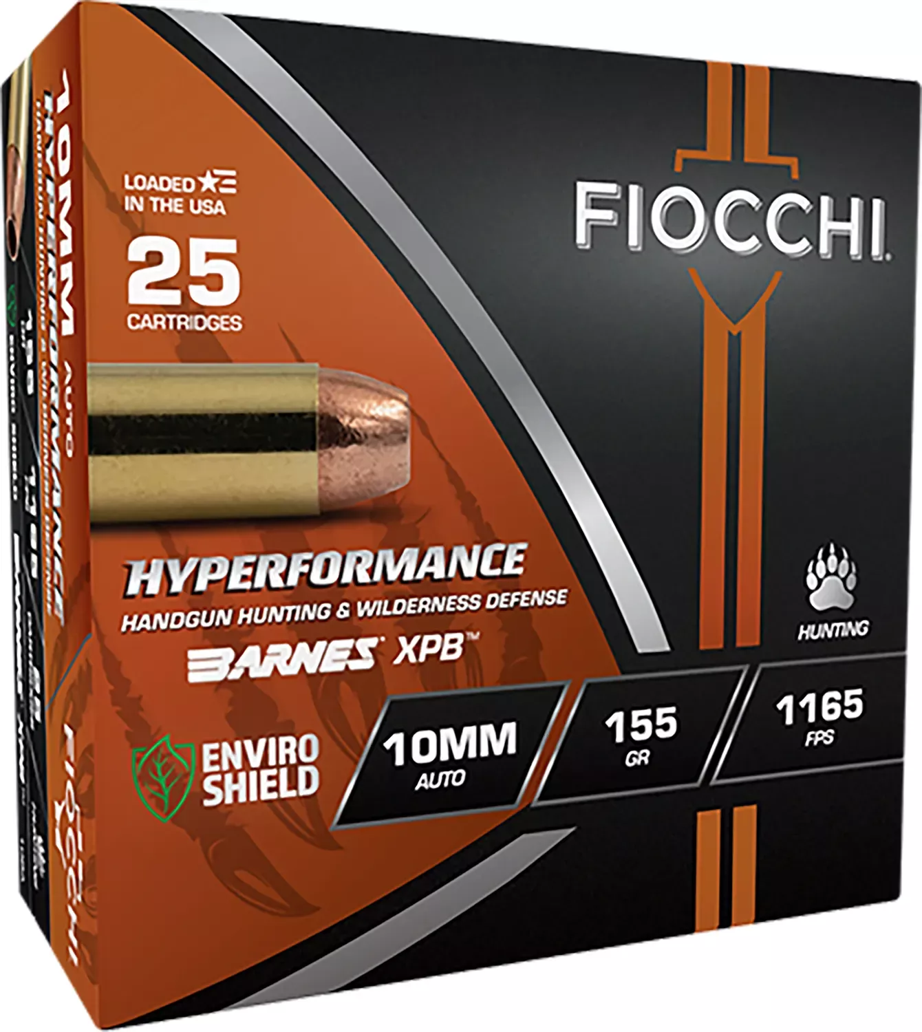 Fiocchi Hyperformance 10mm Ammo 155 Grain XPB 25 Rounds 10BA