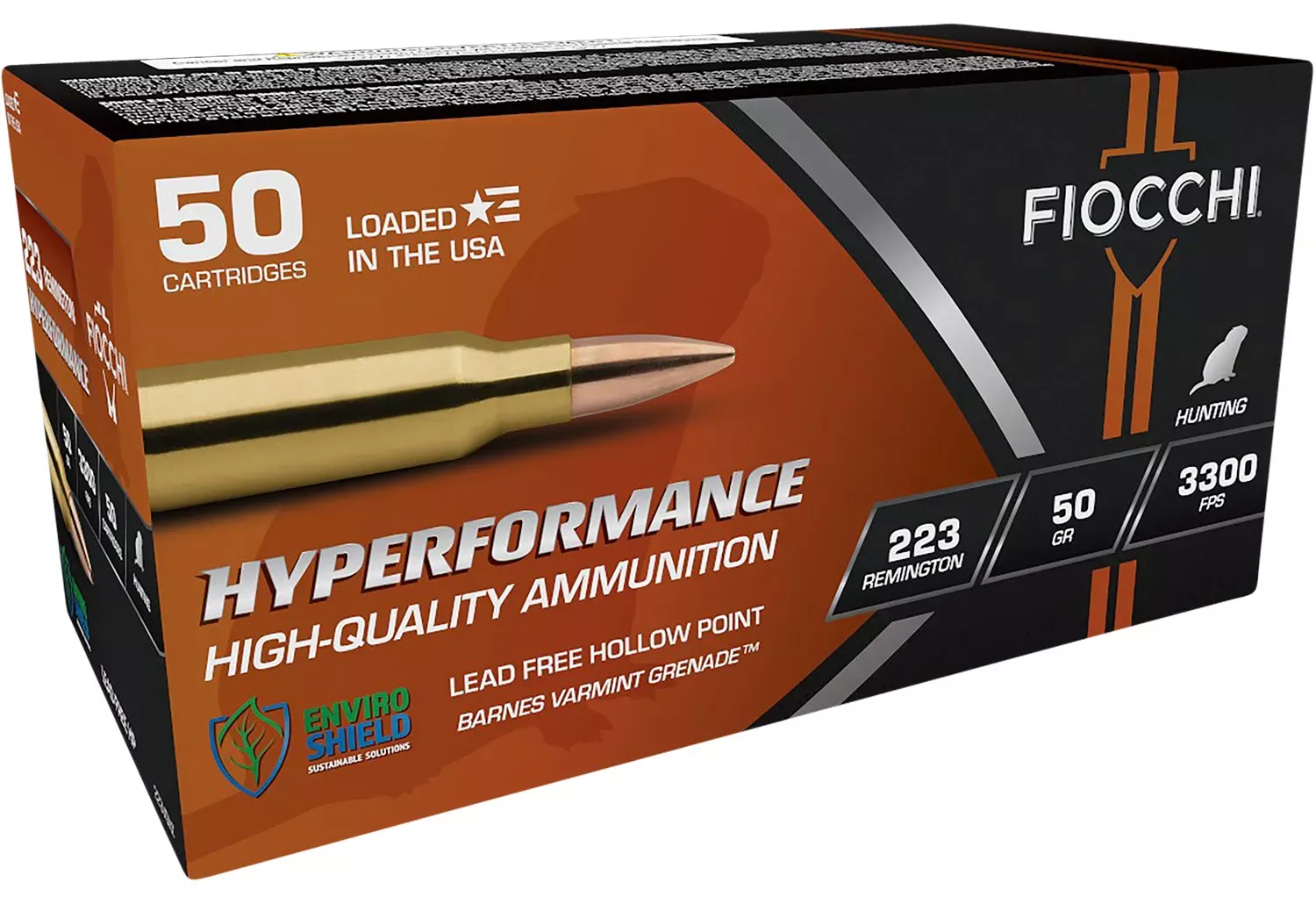 Fiocchi Hyperformance Hunting 223 Rem 50 gr 50 Per Box