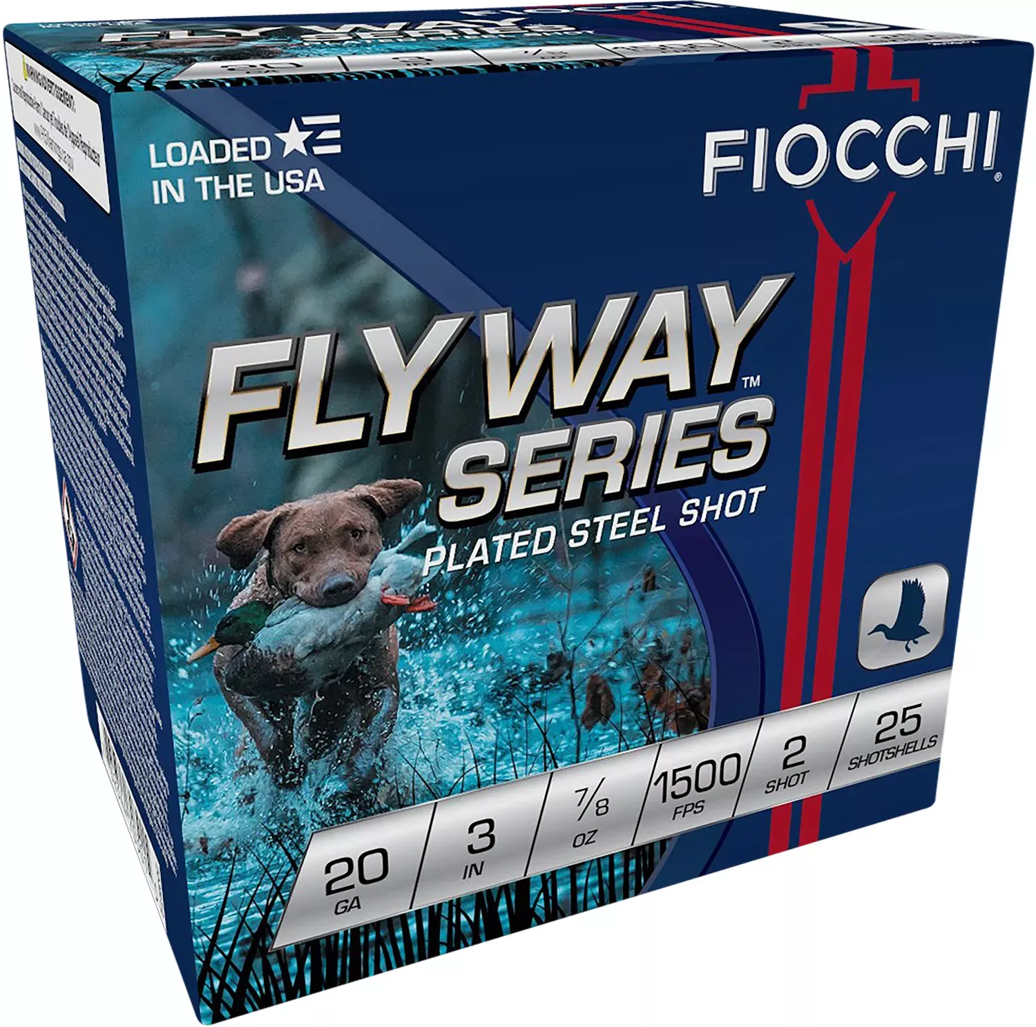 Fiocchi Speed Steel 20 Gauge 3" 7/8 oz 2 Shot 25 Per Box