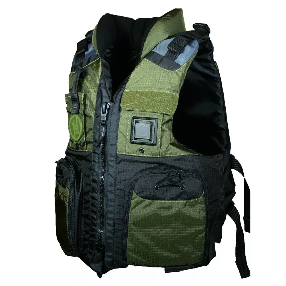 First Watch AV-800 Four Pocket Flotation Vest – OD Green – Large to XL