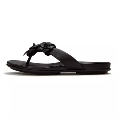 FITFLOP Gracie Flower Leather Flip-Flops Sandals (A4A)