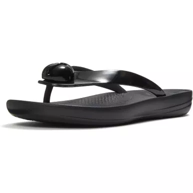 FITFLOP Women’s IQushion Glossy-Button Flip-Flops (A6O)