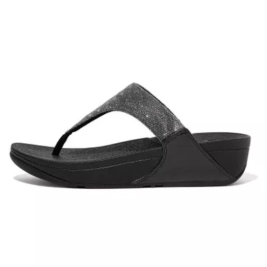 FITFLOP Women's Lulu Glitz Toe-Post Sandals (ET9)