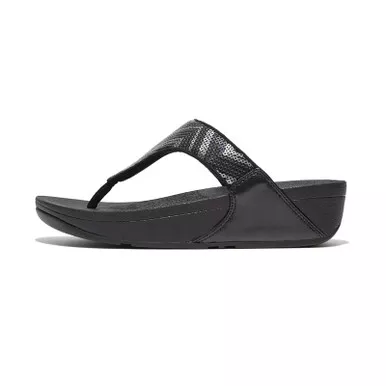 FITFLOP Women’s Lulu Sequin Zigzag Toe-Post Sandals (GB9)