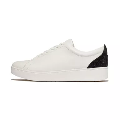 FITFLOP Women’s Rally Crystal-Backtab Leather Sneakers (HY8)
